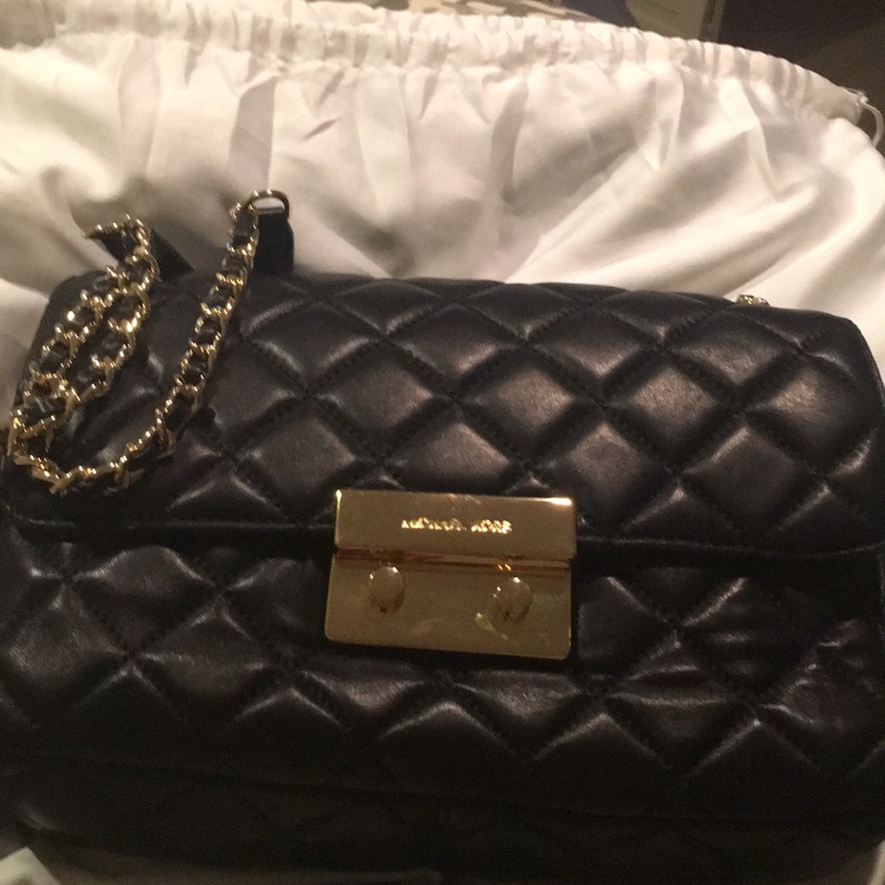 Black Michael Kors Sloan Crossbody